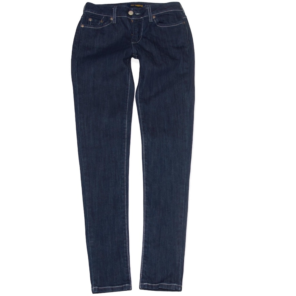 Levis 535 Super Skinny Legging Dark Wash Jeans Women's Size 26x30 Denim EUC!